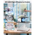 thumbnail image 2 of VEVOR Commercial Ice Crusher 661LBS/H Electric Snow Cone Maker Shaved Ice Black, 2 of 9