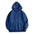 thumbnail image 4 of Rbaofujie Chandails à Capuche pour Filles Femme Mode Imprimé Col Rond Manches Longues T-Shirt à Capuche Hauts Blouse Marine Mignons Chandails, 4 of 4