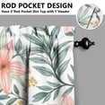 thumbnail image 3 of Vintage Watercolor Flowers Tier Kitchen Curtains for Bathroom Living Rod Pocket Window Drapes 28"x36" 2 Panels Window Treatment Tiers, 3 of 4