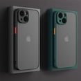 thumbnail image 2 of Luxury Matte Clear Square TPU Funda Case On For iPhone 16 15 14 13 12 11 Pro Max Plus Mini 15Plus SE Fundas IPHON Hard PC Cover Dark Green iPhone 16 Pro, 2 of 6