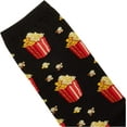 thumbnail image 2 of Hot Sox Womens Popcorn Crew Socks, Womens Shoe Size 4-10.5, Black, 2 of 3
