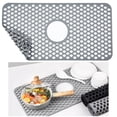 thumbnail image 1 of Silicone Kitchen Sink Mat, Non-Slip Drain Sink Protector for Sink Bottom, Heat-Proof Sink Grid Grate Accessory for Stainless Steel Ceramic Sink, 1 of 6