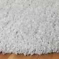thumbnail image 3 of SAFAVIEH Lindsay Deborah Solid Polyester Shag Area Rug, Gray, 6'7" x 6'7" Round, 3 of 7