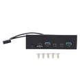 thumbnail image 2 of Adapter USB Front Panel Hub 6 Ports 19 Pin GEN2 X 2 Support USB A TYPE C Memory Card Microphone Input 5Gbps Optical Drive Extension Panel for PC Computer, 2 of 7