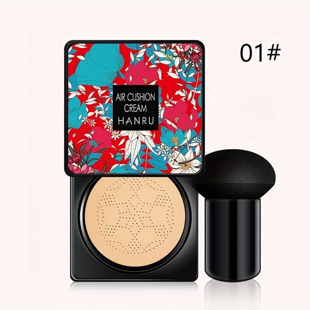 Hanru cojín ligero todo en uno radiante belleza con cojín de aire de seta, crema BB hidratante nutrida, cutis claro