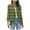 Army Green, variant on Scyoekwg Trendy Cardigans for Women 2025 Striped Printed Loose Casual Open Front Cardigan Tops 3/4 Sleeve Lightweight Cardigan(Black,S)