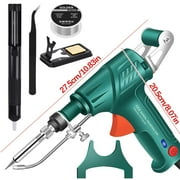 60W Handheld Soldering Gun with LED Light - 110V Semi-Automatic Iron Kit for Electronics Repair & DIY Projects
