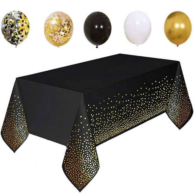 Graduation Balloons Decorative DIY: 50PCS Round Latex Balloons with Table Cloth
