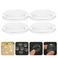 ITSELFER 50pcs Transparent Convex Lens Optical Lens Basic Physics