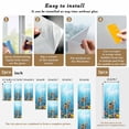thumbnail image 6 of Ocean Diving Cat Window Privacy Film, Coastal Coral Fish Marine Life Static Cling UV Sun Blocking Heat Control Window Tint Day and Night, Non-Adhesive One Way Windows Privacy Cover 23.6''x59'', 6 of 7