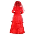 thumbnail image 5 of Red Gothic Wedding Dress Costume, 5 of 12