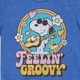 thumbnail image 3 of Peanuts - Feelin Groovy Snoopy And Woodstock - Toddler And Youth Short Sleeve Graphic T-Shirt, 3 of 6