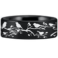 thumbnail image 3 of Tungsten Birds And Branches Ring, 3 of 10