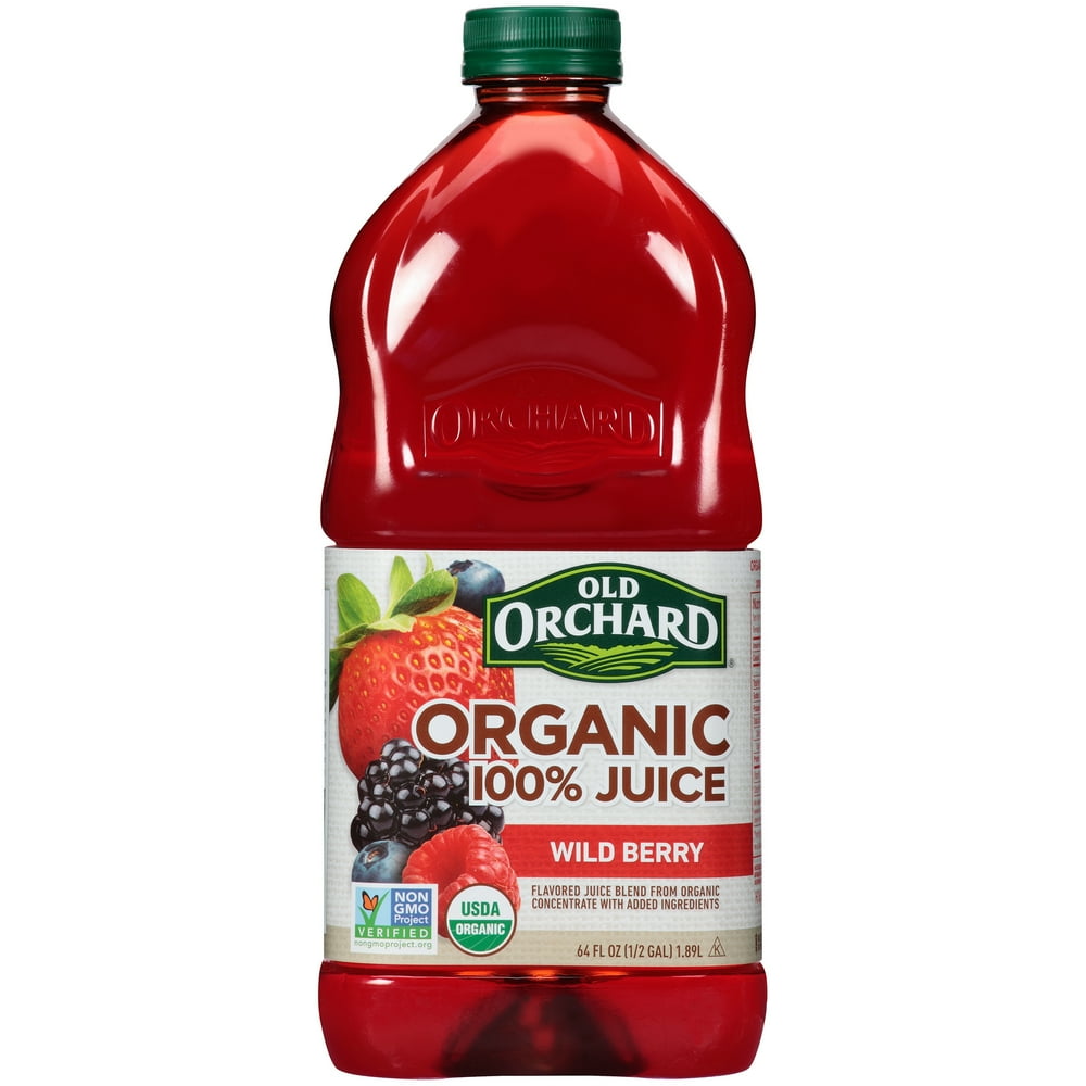 Old Orchard Organic 100 Juice, Wild Berry, 64 Fl Oz