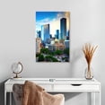 thumbnail image 2 of Elephant Stock Houston Courthouse Square Wall Art - Vertical Canvas Wall Art - Living Room Wall Decor - Places Canvas - Beige And Blue Decor By John Coletti - 16" x 24", 2 of 8