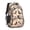 Black Cute Dachshund, variant on Bichon Dog Blue Florals Backpack for School,Cute School Bag,Schoolbag with Adjustable Shoulder Straps & Padded Back,16.9 Inch