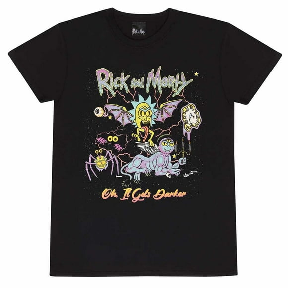 Rick And Morty  Adult Oh It Gets Darker T-Shirt