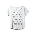 thumbnail image 1 of Desert Fever Women's Fashion Slouchy Dolman T-Shirt Tee Heather White Small, 1 of 3