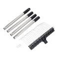 thumbnail image 1 of Zorion Long Handle Garden Rake Heavy Duty Courtyard Thatch Rake Lawn Leaf Rake for Farm 4 Sections 1.6M, 1 of 9