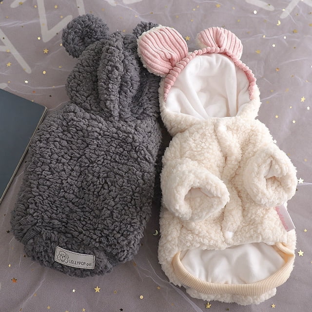 Ropa de otoño e invierno para mascotas, chaqueta acolchada de algodón cálida para gatos Corgi de peluche, ropa para perros pequeños