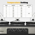 thumbnail image 7 of Sunvivi 3-in-1 Crock Pot Slow Cooker, 4.5QT Buffet Server and Food Warmer with 3 Removable Ceramic Pots, Crockpot with 3 Spoons and Lid Rests for Parties, Picnics, Silver, 7 of 7