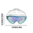 thumbnail image 2 of SHEIGUANNI Swim Goggles, Wide View Anti Fog&UV Swimming Goggles for Audlt, No Leaking Pool Accessories for Men Women Kid, 2 of 5