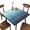 Gradient Blue Bohemian, variant on Square Tablecloth with Elastic Edge, Tropical Summer Palm Trees Seamless Pattern, Waterproof Wipeable Square Table Cover, for Banquet Buffet kitchen Dining and Party, Fit for 36" x 36"square table