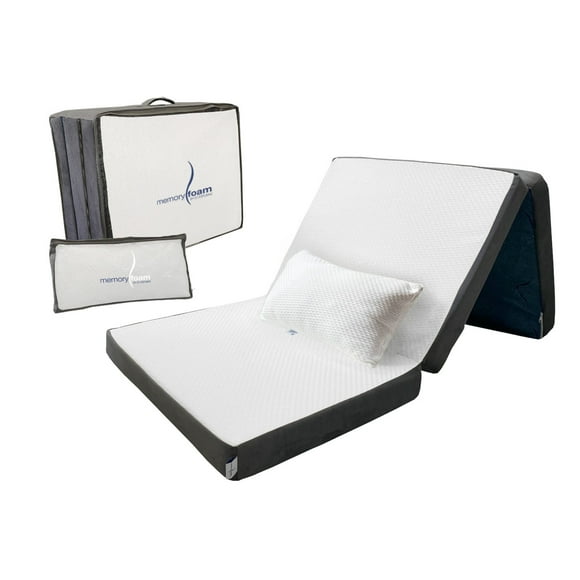 PACK COLCHÓN PLEGABLE TRIPLE INDIVIDUAL ADULTO (GORRONES) + 1 Almohada Comfy