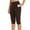 Brown, variant on Aloohaidyvio Womens Knee Length Leggings High Waisted Yoga Workout Exercise Capris For Casual Summer With Pockets