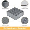 thumbnail image 3 of 2 Pcs Drawer Organisers 24 Cells Sock Organiser Foldable Underwear Drawer Organiser Fabric Drawer Divider Wardrobe Storage, 3 of 5