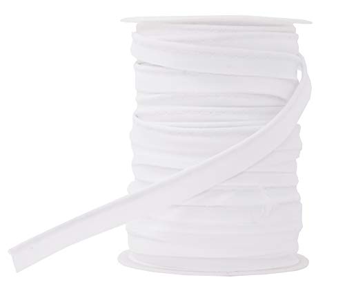 Cotton Polyester Mixed for Sewing Trimming Off-White 0.5 Inches Wide Single Fold Bias Tape Upholstery Welting Cord Laceking Premium Quality 16 Yards Crafts Maxi Piping Trim Cotton Polyester Mixed for Sewing Trimming Off-White 0.5 Inches Wide Single Fold Bias Tape Upholstery Welting Cord Laceking Premium Quality 16 Yards Crafts Maxi Piping Trim