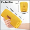 thumbnail image 3 of QiShi Big Capacity Pencil Case for School - Cosmetic & Stationery Bag for Kids, Teens, Boys & Girls (Yellow), 3 of 8