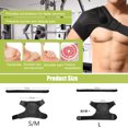 thumbnail image 5 of Shoulder Brace Gel Ice Pack Shoulder Pain Relief for Torn Rotator Cuff, Shoulder Sling Ice Bag for Injuries Reusable,Support and Compression Stability Strap for Adjustable Fits Men, Women, 5 of 6
