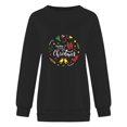 thumbnail image 4 of VBARHMQRT Sweat à Capuche Imprimé Léopard pour Femmes Col Rond Manches Longues Cadeau Imprimé Grande Taille Ample et Épais, 4 of 4