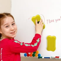 YIMWNYI Magnetic White Board Eraser, EVA Rectangular Board Cleaner for Blackboard, Office and Home Use, Soft Sponge for Efficient Wiping, Trace-Free, Easy Storage