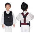 thumbnail image 1 of Protector de pecho de karate y taekwondo para adultos, niños, hombres y mujeres, protector de armadura de tela Oxford, protector de pecho de tipo competición, 1 of 4