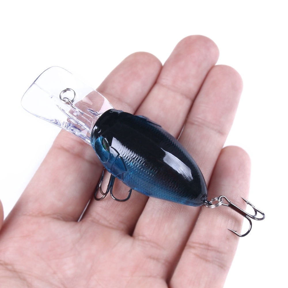HENGJIA Fishing Lures, 10pcs Crankbaits Fishing Lure Set 7.5cm 11g Plopper Fishing Lure Bass Shallow Deep Dving Fishing Hard Baits for Bass Trout Freshwater and Saltwater