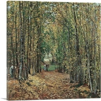ARTCANVAS The Woods At Marly 1871 Canvas Art Print by Camille Pissarro - Size: 18" x 18" (0.75" Deep)