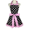thumbnail image 1 of Rosielily Delantal Rosa Para Mujer Delantal Retro Delantal Vintage Lindo Delantal Coqueto Con Bolsillo Cocina Cocinar Hornear Vestido Kawaii Algodón Con Volantes Volantes Años 50 Delantal Para Mujeres, 1 of 5