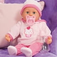 thumbnail image 7 of First Words Baby: Pink Cupcake 24 Sounds 15" Doll - Pacifier & Bottle, Sleeping Eyes, Press Tummy For Sounds, Ages 3+, 7 of 7