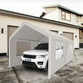 thumbnail image 6 of CCBEKIIM 19.88 x 9.51 x 9.25 ft White Carport, 6 of 8