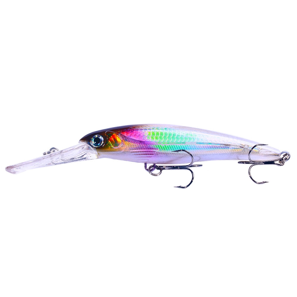 HENGJIA Minnow Fishing Lures,6Pcs Large Crankbaits Set Fishing Hard Baits Swimbaits Boat Topwater Lures for Trout Bass Perch Fishing