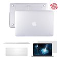 thumbnail image 1 of Macbook Pro Retina 15" Case Cover, iClover Rubberized Matte Hard Shell Plastic Case+Matching Keyboard Skin+LCD Screen Protector for Macbook Pro 15.4” with Retina Display(A1398),White, 1 of 7