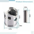 thumbnail image 4 of 40 mm Piston Kit for 2 Stroke 50 cc Scooter Engine, Complete Cylinder Rebuild Set with Rings Gaskets Pin, Performance Replacement Parts for Jog Moped Motors, 4 of 5