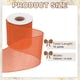 thumbnail image 2 of Cinta de arpillera con alambre Uxcell 4" x 10 yardas, cinta de borde con alambre, correa tejida, naranja, 2 of 7