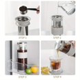 thumbnail image 3 of Cold Brew Coffee Maker and Tea Infuser, 27oz Glass Carafe, Stainless Steel Filter, 6-Cup Capacity, 3 of 7