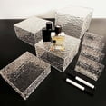 thumbnail image 3 of 6 Pcs Textured Clear PS Cube Risers, Hollow Display Stands for Buffet Decor, 3-8 in, 3 of 7