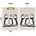 thumbnail image 5 of FORMRS Acrylic Clipboard with Low Profile Clip Standard A4 Letter Size, 12.5" x 9", Cute Puffin, 5 of 8