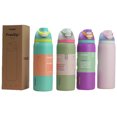 thumbnail image 4 of Termo Deportivo 710ml/946ml - Doble Sistema (Pajilla/Bebida Directa) | Acero Inoxidable 304 | Mantiene Frío 24H/Calor 12H, 4 of 38