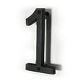 thumbnail image 4 of Floating Mount Colonial Cast Iron House Address Number, Rustic House Numbers, Number 1, 6.5 inches, Matte Black, KE-CL6-1, 4 of 5